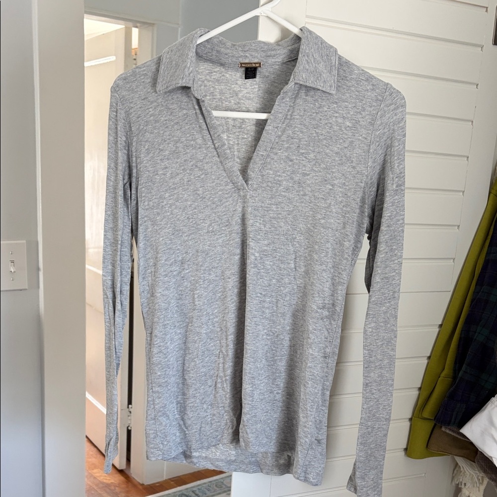 Magaschoni Light Gray Button Down Shirt